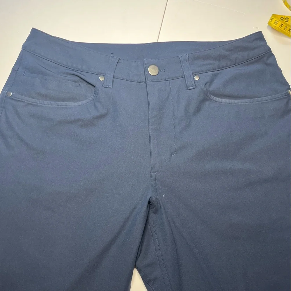 Lululemon Men’s 30 True Navy ABC Slim-Fit 5 Pocket Pant 30L Warpstreme Trousers